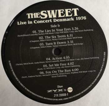 LP The Sweet: Live In Concert Denmark 1976