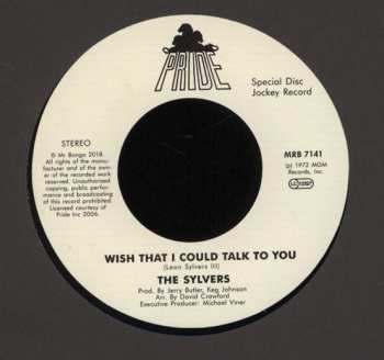 SP The Sylvers: I Know Myself / Wish That I Could Talk To You