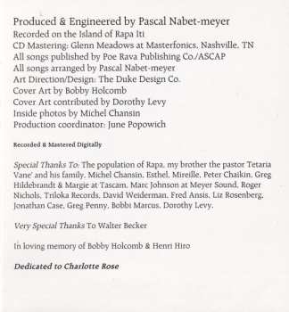 CD The Tahitian Choir: Rapa Iti