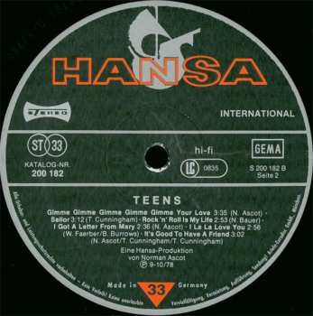 LP The Teens: The Teens
