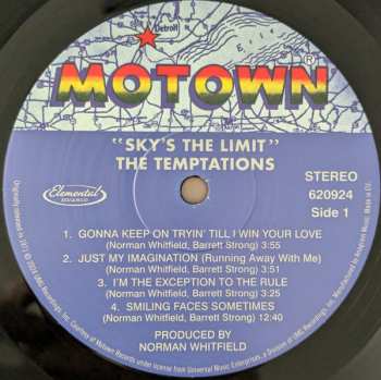 LP The Temptations: Sky's The Limit LTD