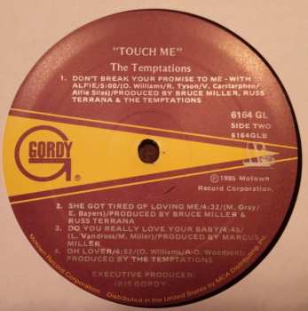 LP The Temptations: Touch Me