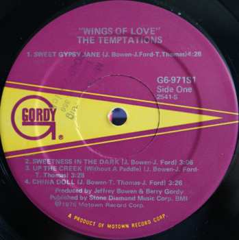 LP The Temptations: Wings Of Love