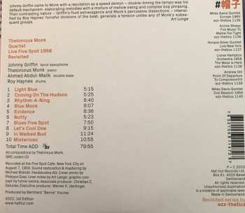 CD The Thelonious Monk Quartet: Live Five Spot 1958 Revisited
