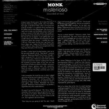 LP The Thelonious Monk Quartet: Misterioso CLR