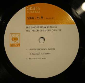 2LP The Thelonious Monk Quartet: Monk In Tokyo