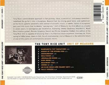 CD The Tony Rice Unit: Unit Of Measure