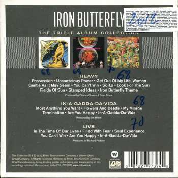 3CD/Dobozkészlet Iron Butterfly: The Triple Album Collection