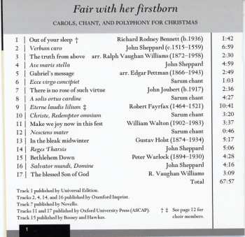 CD The Tudor Choir: Fair With Her Firstborn: Carols, Chant, And Polyphony For Christmas