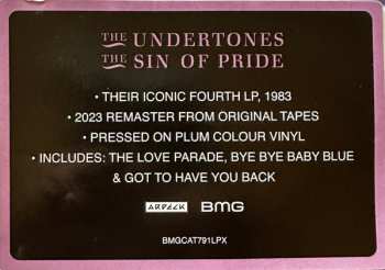 LP The Undertones: The Sin Of Pride CLR