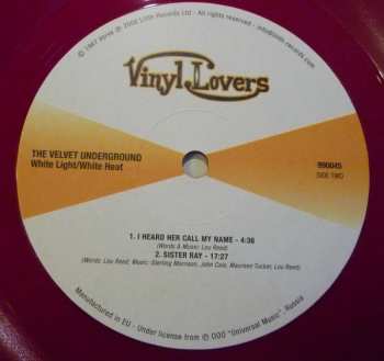 LP The Velvet Underground: White Light / White Heat CLR