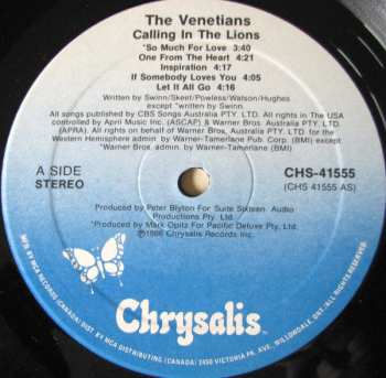 LP The Venetians: Calling In The Lions