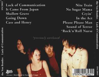 CD The Von Bondies: Lack Of Communication