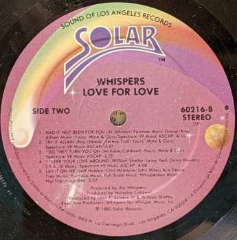 LP The Whispers: Love For Love
