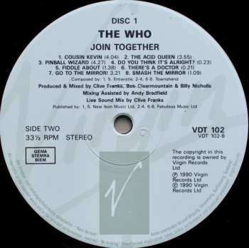 3LP/Dobozkészlet The Who: Join Together