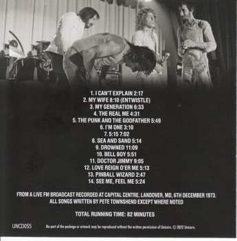 CD The Who: Largo 1973