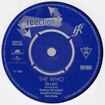 5SP/Dobozkészlet The Who: The Reaction Singles (1966) LTD