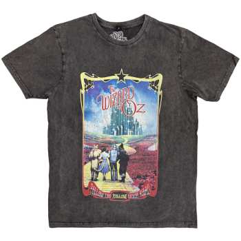 Merch The Wizard Of Oz: Stone Wash Póló Yellow Brick Road