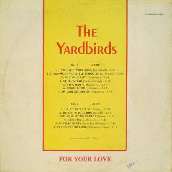 LP The Yardbirds: For Your Love