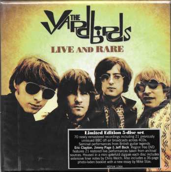 4CD/DVD/Dobozkészlet The Yardbirds: Live And Rare LTD