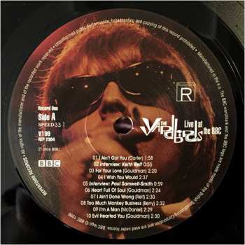 2LP The Yardbirds: Live At The BBC