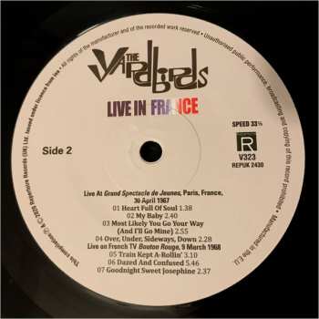 LP The Yardbirds: Live In France