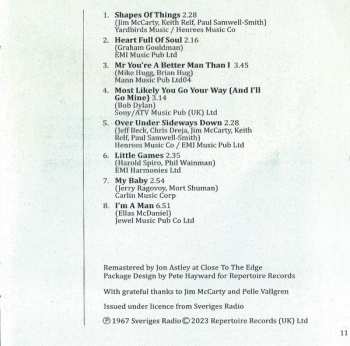 CD The Yardbirds: Live In Sweden DIGI