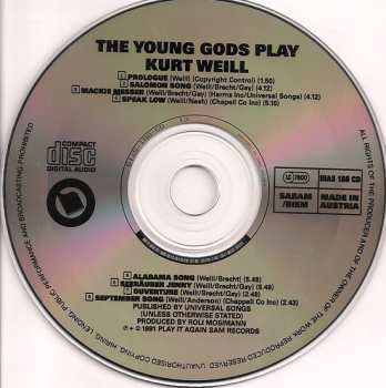 CD The Young Gods: The Young Gods Play Kurt Weill