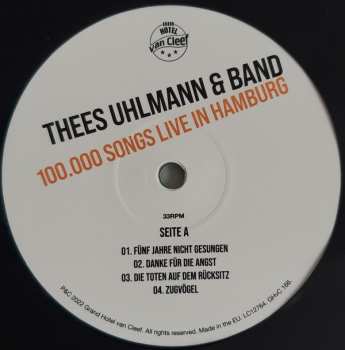 3LP Thees Uhlmann & Band: 100.000 Songs Live In Hamburg LTD | CLR