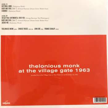 LP Thelonious Monk: At The Village Gate 1963