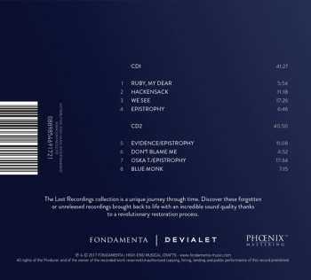 2CD Thelonious Monk: Live At Rotterdam 1967