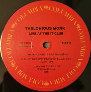 2LP Thelonious Monk: Live At The It Club