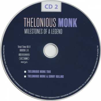 10CD/Dobozkészlet Thelonious Monk: Milestones Of A Legend