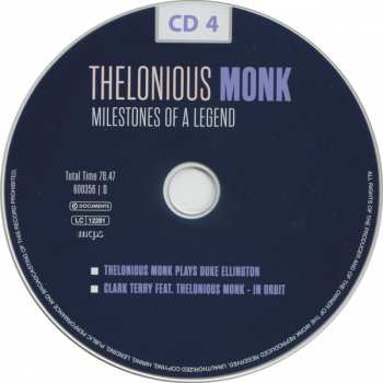 10CD/Dobozkészlet Thelonious Monk: Milestones Of A Legend