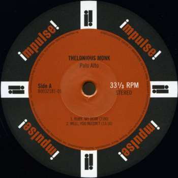 LP Thelonious Monk: Palo Alto