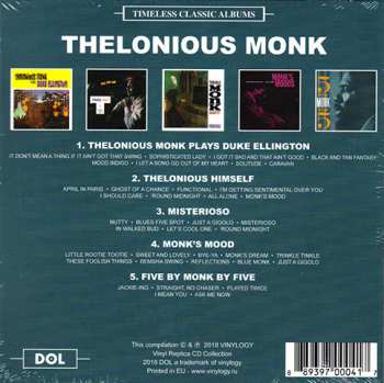 5CD/Dobozkészlet Thelonious Monk: Timeless Classic Albums