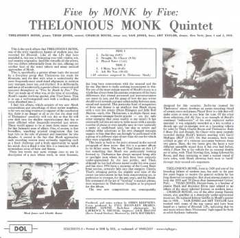 5CD/Dobozkészlet Thelonious Monk: Timeless Classic Albums