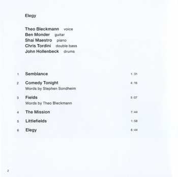 CD Theo Bleckmann: Elegy