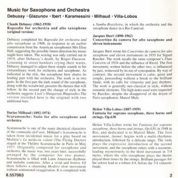 CD Philharmonia Orchestra: Music For Saxophone And Orchestra