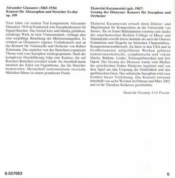 CD Philharmonia Orchestra: Music For Saxophone And Orchestra