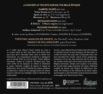 CD Tanguy de Williencourt: Proust, Le Concert Retrouvé