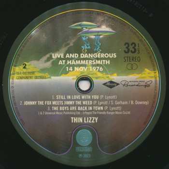 2LP Thin Lizzy: Live And Dangerous At Hammersmith 14 Nov 1976 LTD