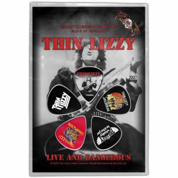 Merch Thin Lizzy: Gitár pengető készlet Live & Dangerous