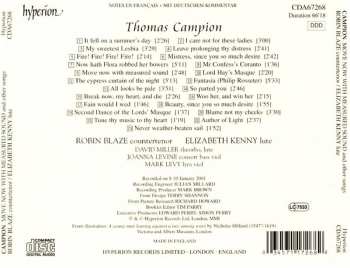 CD Thomas Campion: Move Now With Measured Sound