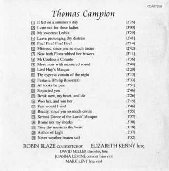 CD Thomas Campion: Move Now With Measured Sound