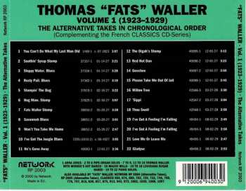 CD Fats Waller: The Alternative Takes In Chronological Order Volume 1 (1923-1929)
