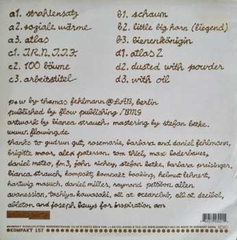 2LP Thomas Fehlmann: Honigpumpe