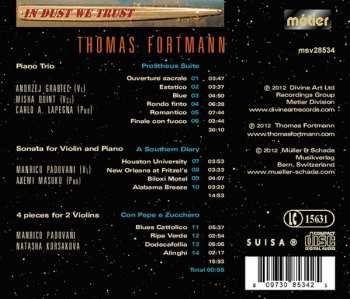 CD Thomas Fortmann: In Dust We Trust