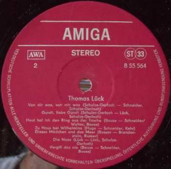 LP Thomas Lück: Thomas Lück