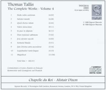 CD Thomas Tallis: Music For The Divine Office - 1